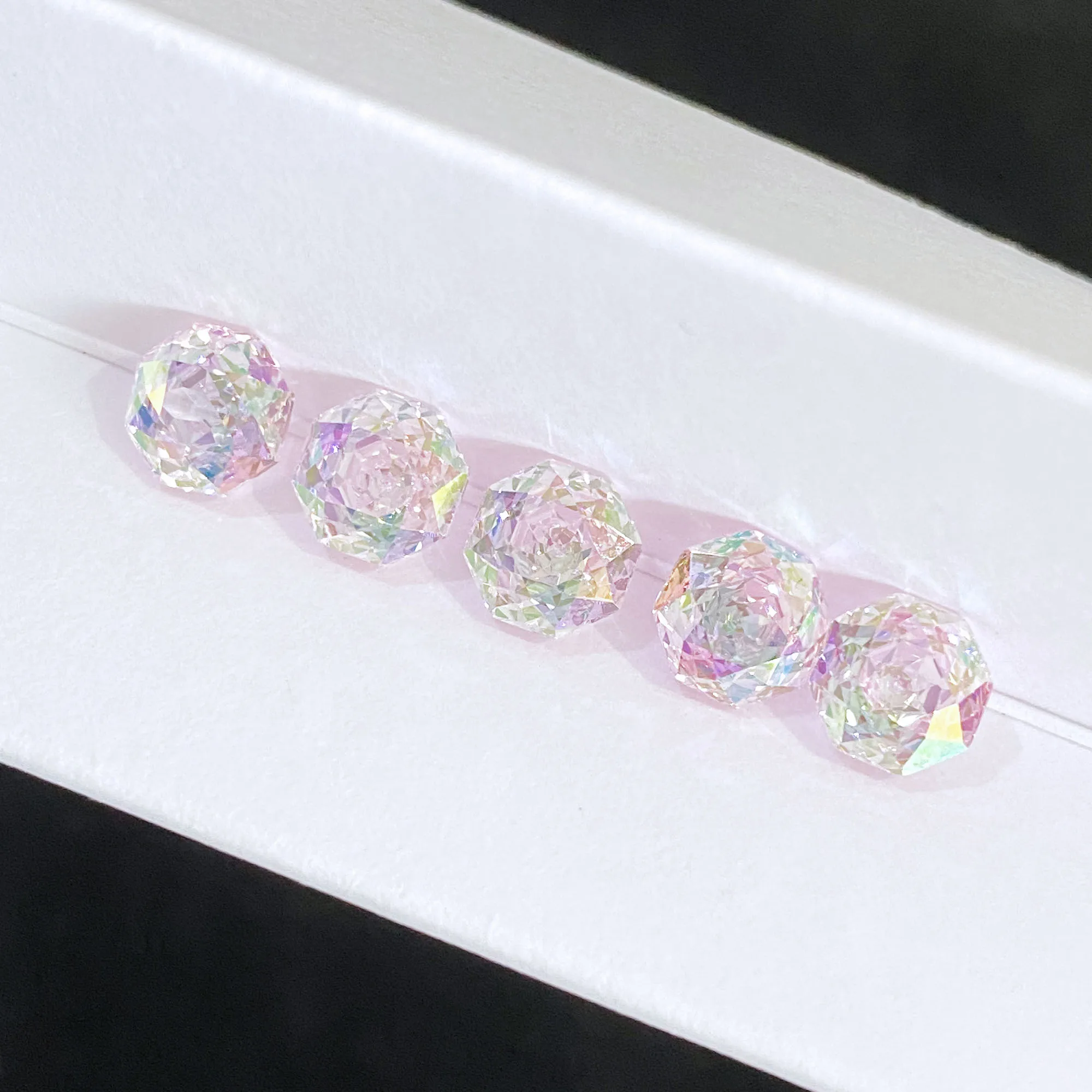 Octagon Zirconia Special Rose Cut Color Gemstone Wholesale and Retail for Diy Ring Necklace Earring Main Materials