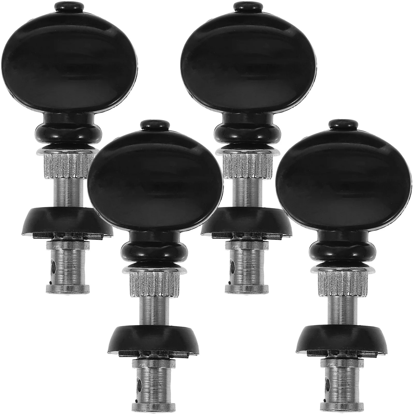 

4 Pcs Ukulele Tuning Pegs Steel Machine Heads White Button Friction Parts Musical Instruments Accessories Key Tuner