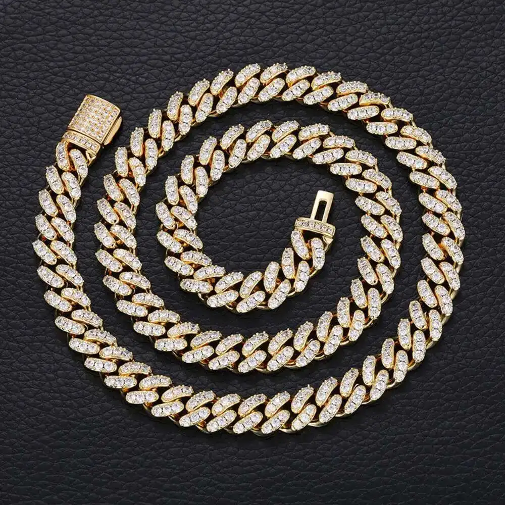 

Drop Shipping 10mm Cuban Chain Republic of Liberty Pendant Iced Out Vvs Hip Hop Moissanite Custom Pendant