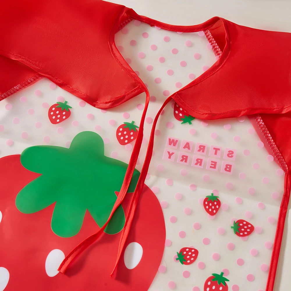 Waterproof Full Sleeve Baby Bibs Children Apron Long Sleeve Feeding Smock Kids Eating Breastplate Infant Scarf Clothing - view 5