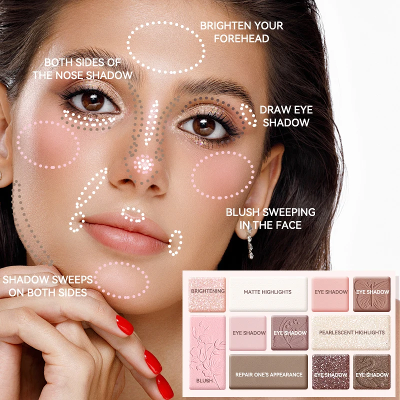 ソフトなニュートラルアイシャドウパレット、マットとシマー仕上げ、ナチュラルな日常スモーキーアイメイク、高発色