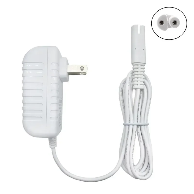 EU/US Plug Charger For Waterpik WP360W 360C 440C 440W 450EC 450W 450C 460W 460C 465W 550W 550C Power Cord Two Prong Adapter