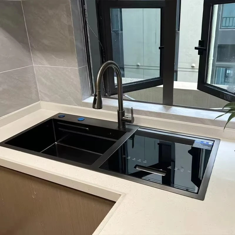 

Умная интегрированная посудомоечная машина из нержавеющей стали, автоматическая бытовая машина для дезинфекции раковины, электрическая мощность