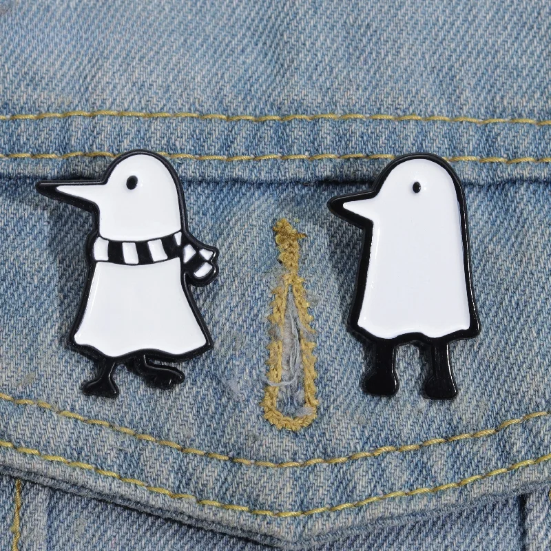 Comic Good Vibration Chick Enamel Pins Cartoon Animal Brooches Lapel Pin Badge for Backpack Clothes Shirt Metal Pin Jewelry Gift