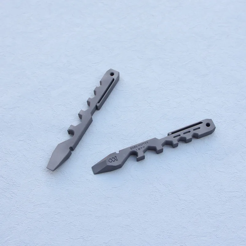 Outdoor Portable EDC Multi-function TC4 Titanium Alloy Crowbar for Car Emergency Survival Window Breaking Tool