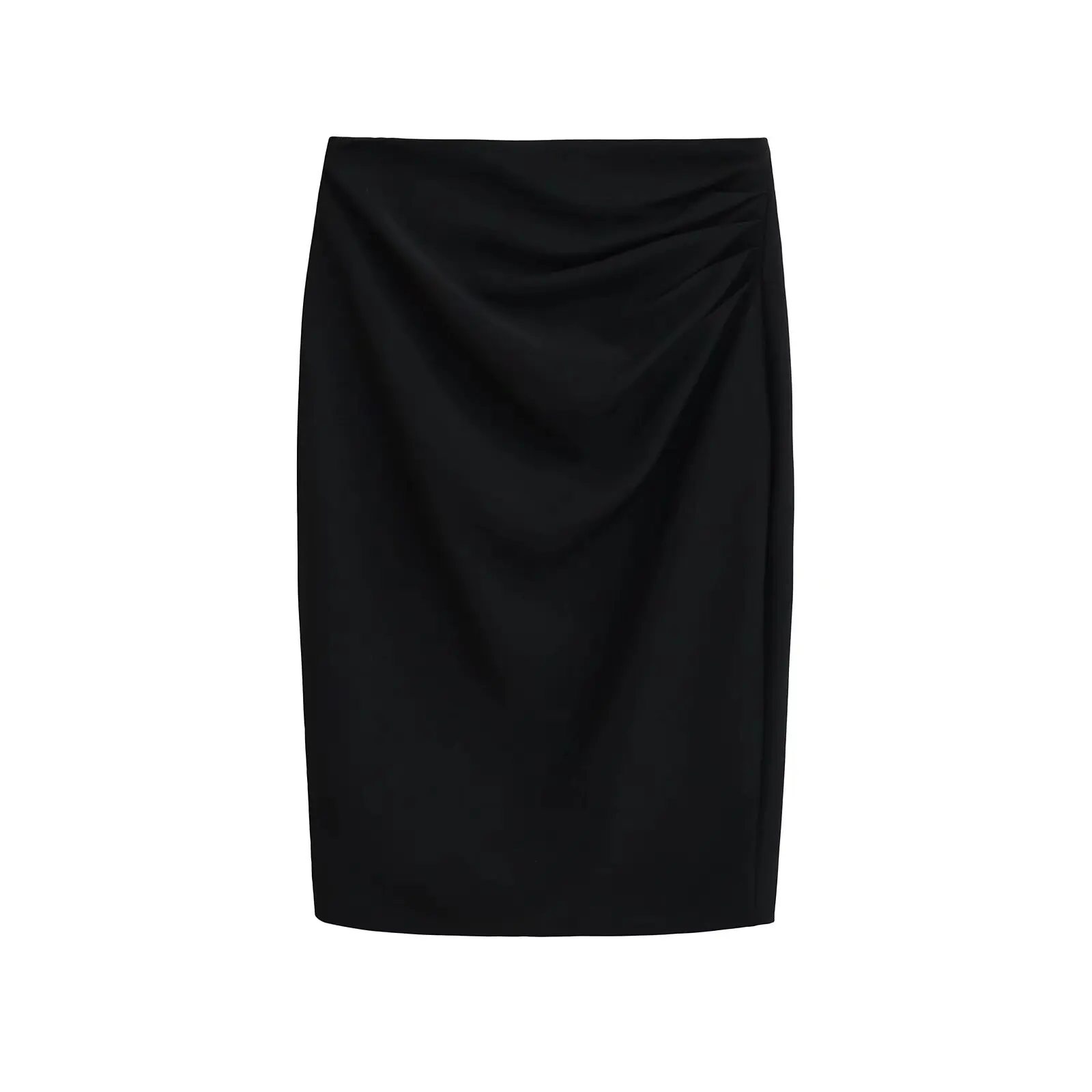 Jupe coréenne plissée Double couche Ba fendue f, taille haute, Design amincissant pour femmes, jupe portefeuille pour les déplacements