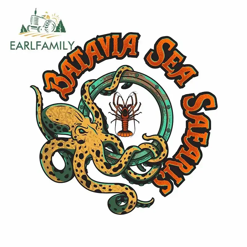 EARLFAMILY 13 سنتيمتر x 12.7 سنتيمتر ل Batavia البحر سافاريس ملصق سيارة مقاوم للماء انسداد خدش ملصق مائي اكسسوارات السيارات الديكور