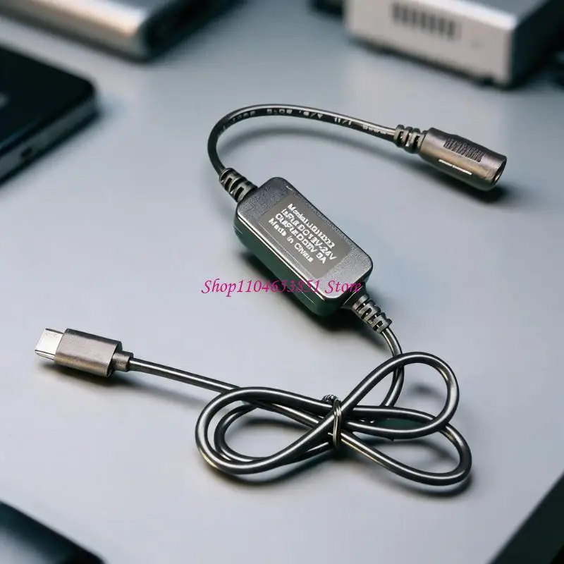 Vehicle 5V Power Cable 12V 24V Input With Integrated Control Module, Wiring Line for Car Video Unit, Guidance Screen, and