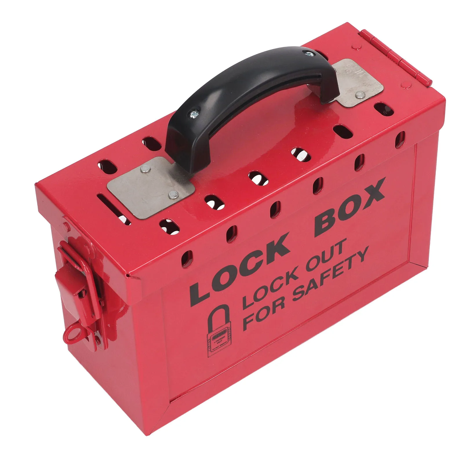 Lockout Tagout Box Portable Safety 13 Guage Lockout Tagout Group Lock Box For OSHA Compliance Group Safety Group Padlock Box