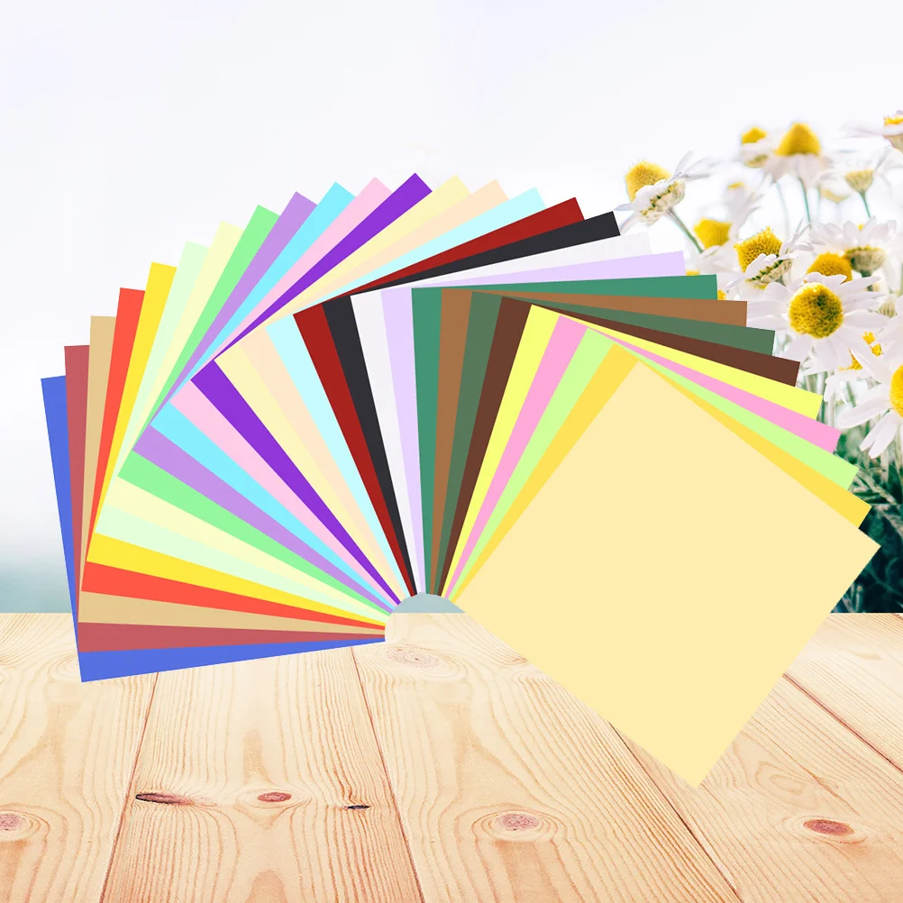 250 قطعة من أوراق الحرف اليدوية الملونة القابلة للطي لنشاط ديكور فني ذاتي الصنع 50 لونًا مستلزمات الحرف اليدوية لرياض الأطفال المدرسية