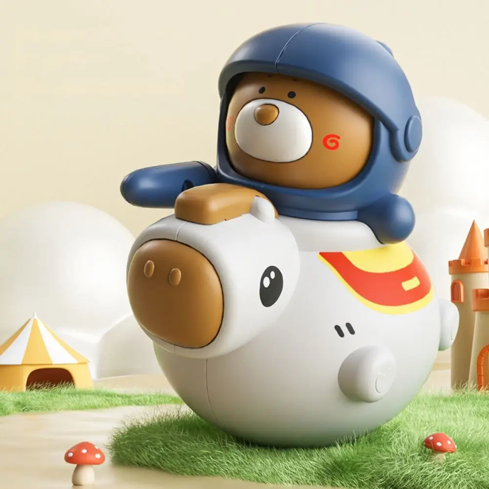 Artigianato carino Knight Tumbler Doll Toy Doll Handmade Knight Collezione di giocattoli a dondolo Mini Baby Knight Tumbler Toy Bambini Ragazze Ragazzi