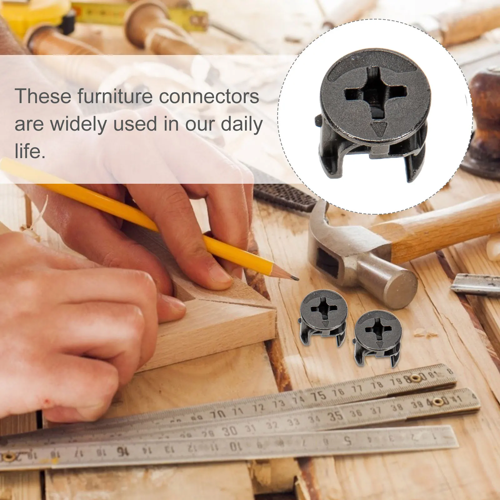 

Zinc Alloy Durable Furniture Connecting Fastener Cabinet Lock Nut Eccentric Wheel Nut Office Furniture Connector