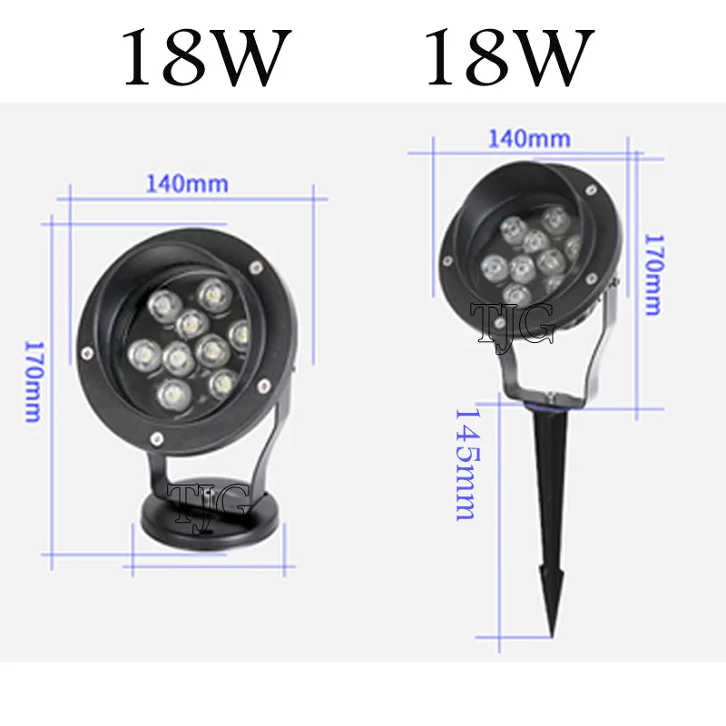 방수 야외 정원 잔디 램프, LED 잔디 조명 스파이크 전구, 정원용 야외 조명, 3W, 5W, 10W, 220V, 110V, 12V