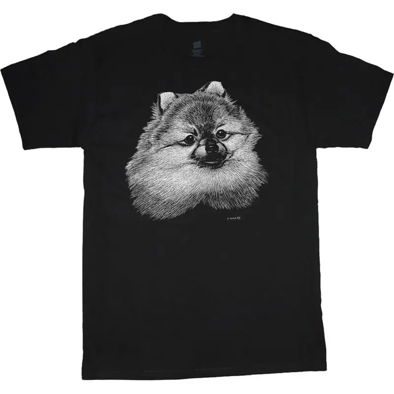 Pomeranian T Shirt Dog Breed Pom Face Men'S Person