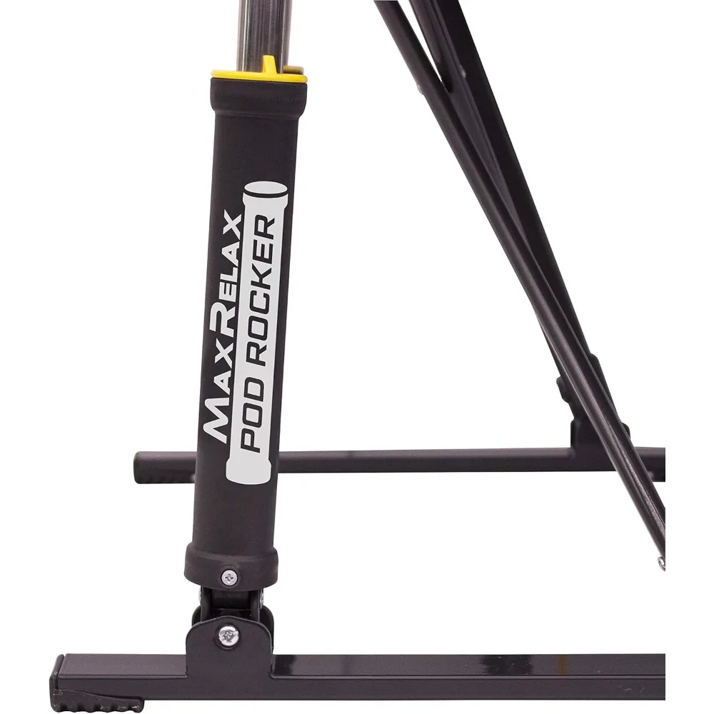 كرسي هزاز محمول للاسترخاء والتخييم في الهواء الطلق، GCI Outdoor MaxRelax Pod، أحمر