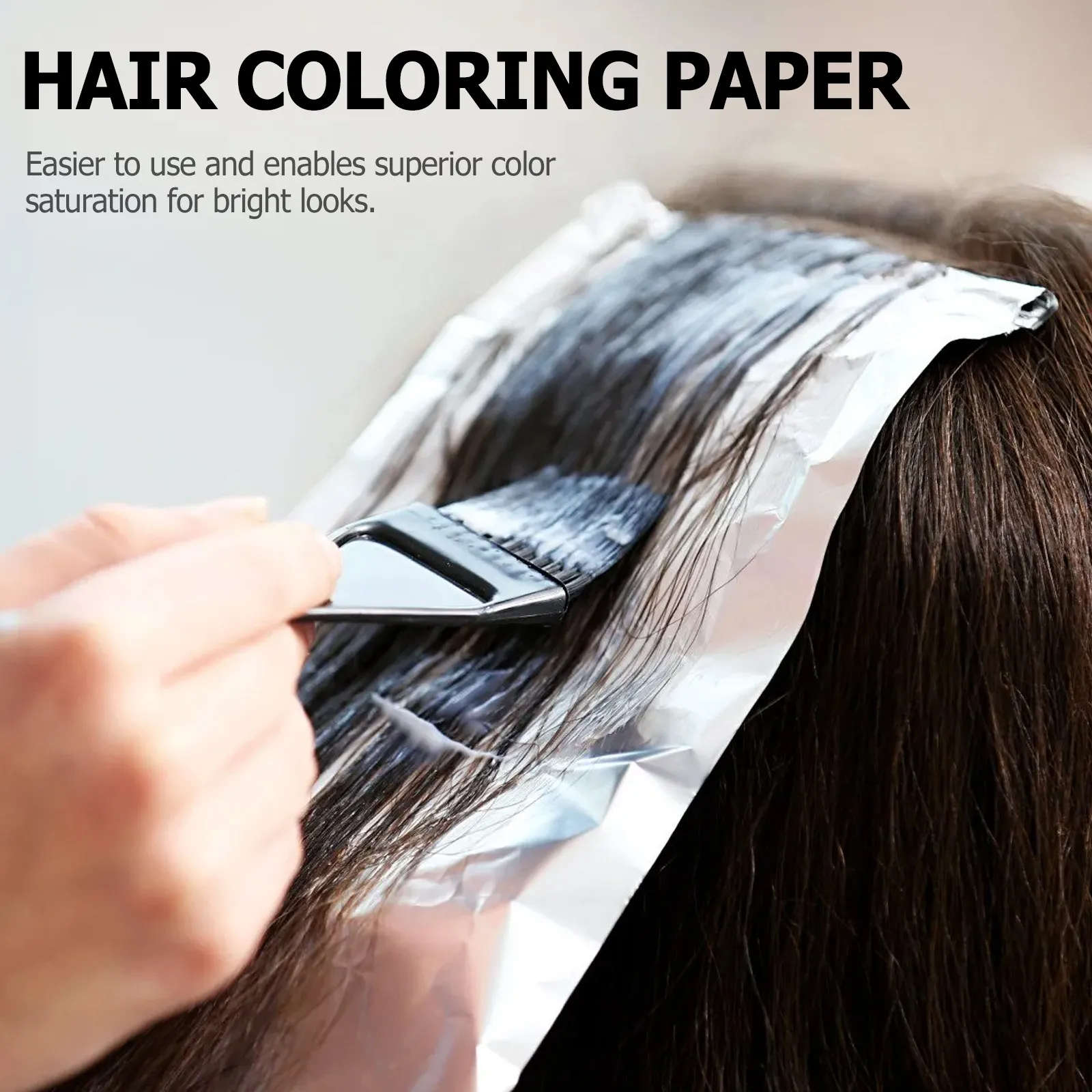 

100 Sheets Hair Coloring Sheet Transparent Mesh Hair Dye Paper for Precise Color Application No Slippage Easy Saturation Salon