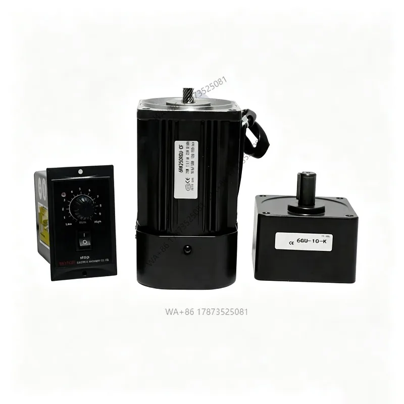 6RK250GU-CF 450-2.7RPM 220V 250W AC Reversible Gear Variable Speed Motor 1:3-1:250 6GU AC Gear Reducer Geared Motor