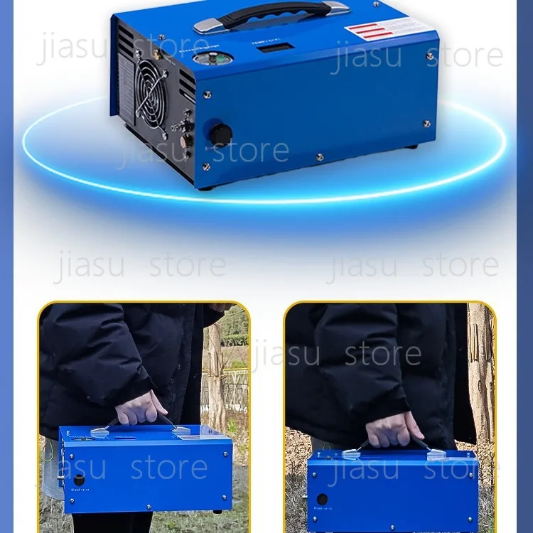 Dual Voltage 12V Vehicle 220V Mains 30MPa Electric Air Compressor Auto Shut Off Portable High Pressure Inflator Pump