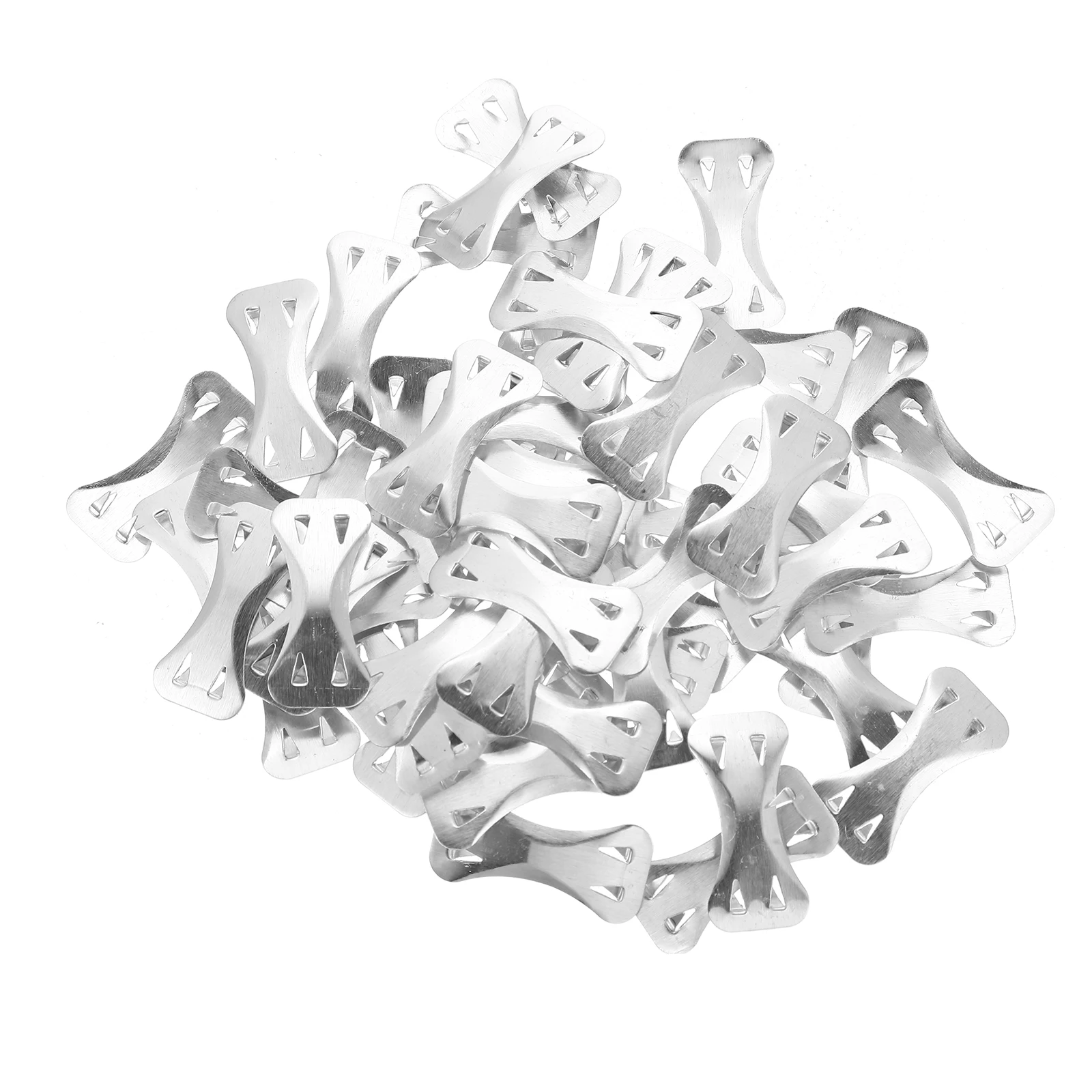

50 Pcs Bandage Clips Aluminum Alloy Durable Safe Fixing Tool Silver Metal Buckles Securing Wrap Fastener First Aid Supplies