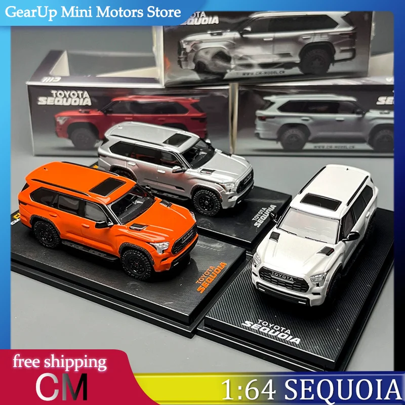 

CM Model 1:64 Toyota Sequoia Diecast Alloy SUV Model with Shock Absorption Realistic Off-Road Vehicle Static Toys Collectible