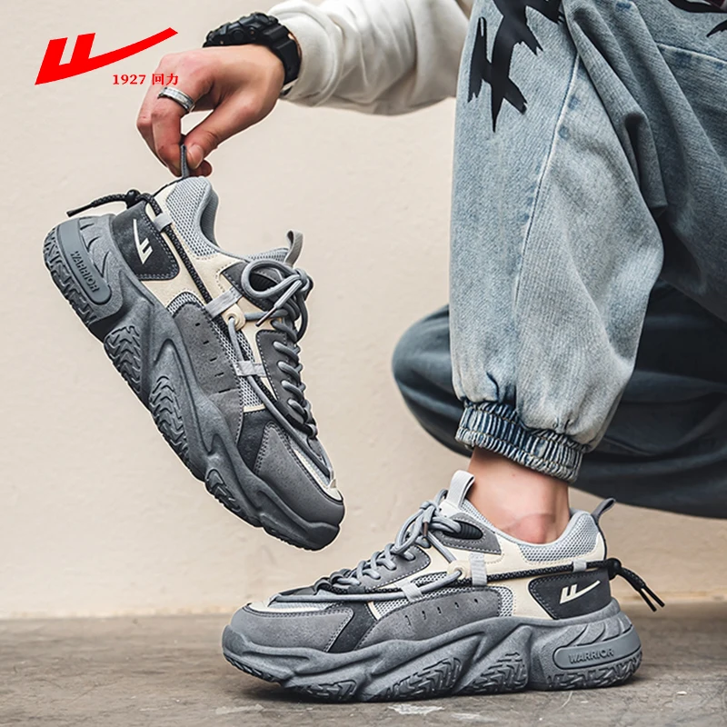 Warrior Sneakers For Men 2023 Spring Platform Arches Ventilate Male Casual Sports Shoes Fashion Basketball Shoes