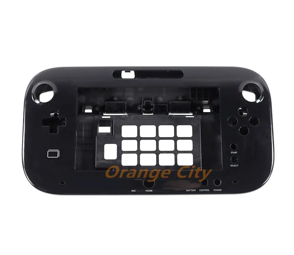 5Sest Black Housing shell Case cover For WiiU Wii U Gamepad Body Protector Cover Shell Accessories without battery cover