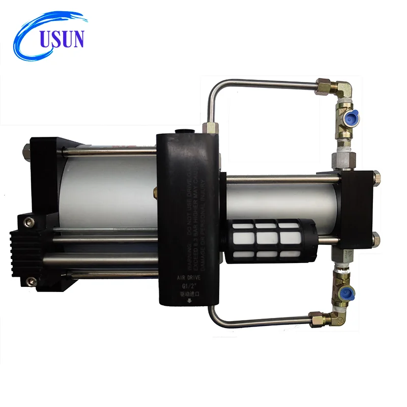 

Usun Brand Model: AB08T 30-60 Bar High Pressure Pneumatic Booster Pump for Fiber Machine
