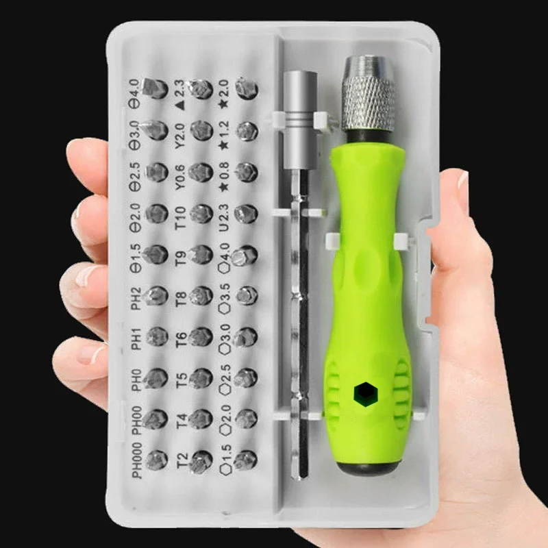 Mini 32-in-1 Magnetic Screwdriver Set Precision Phillips Screwdriver Bits Kit Multifunctional Portable Hand Repair Tools
