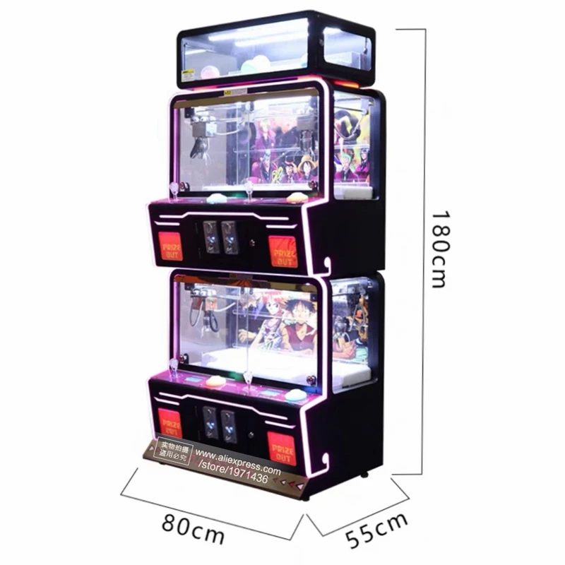 

4 People Play Catch Gift Doll Toy Vending Claw Cranes Machine Adults Kids Coin Operated Mini Amusement Arcade Game Machine