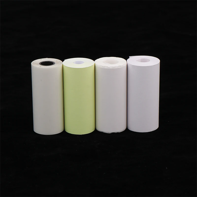 【3cs99】1pc papel adesivo térmico transparente impressora de papel autoadesivo para fotos notas 5.7x2.5cm mini papel de impressora