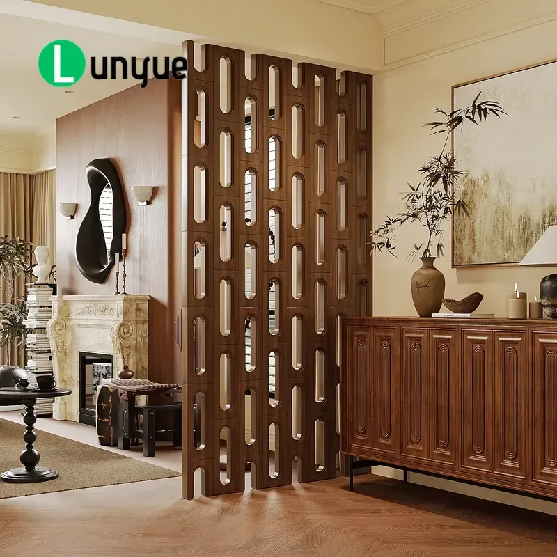 Song Dynasty Aesthetic Glass Screen Divider for Living Room Home Office High End Customizable Designer Recommended Furniture