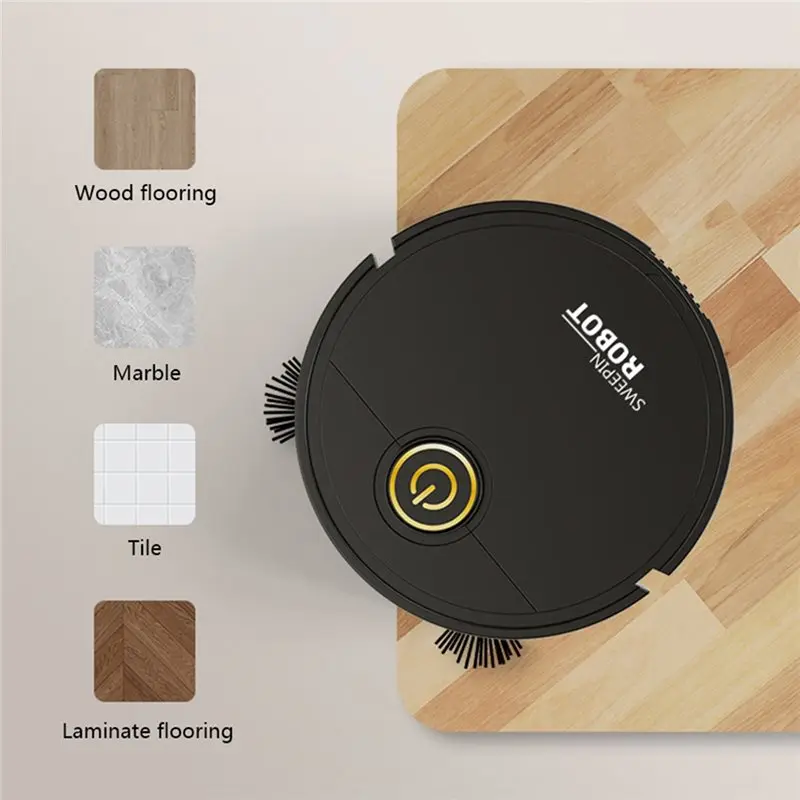 B58B-Robot Vacuum Mop Smart Sweeping 6000Pa Strong Suction Washable Mop For Pet Hair Hard Floor Kitchen Room A