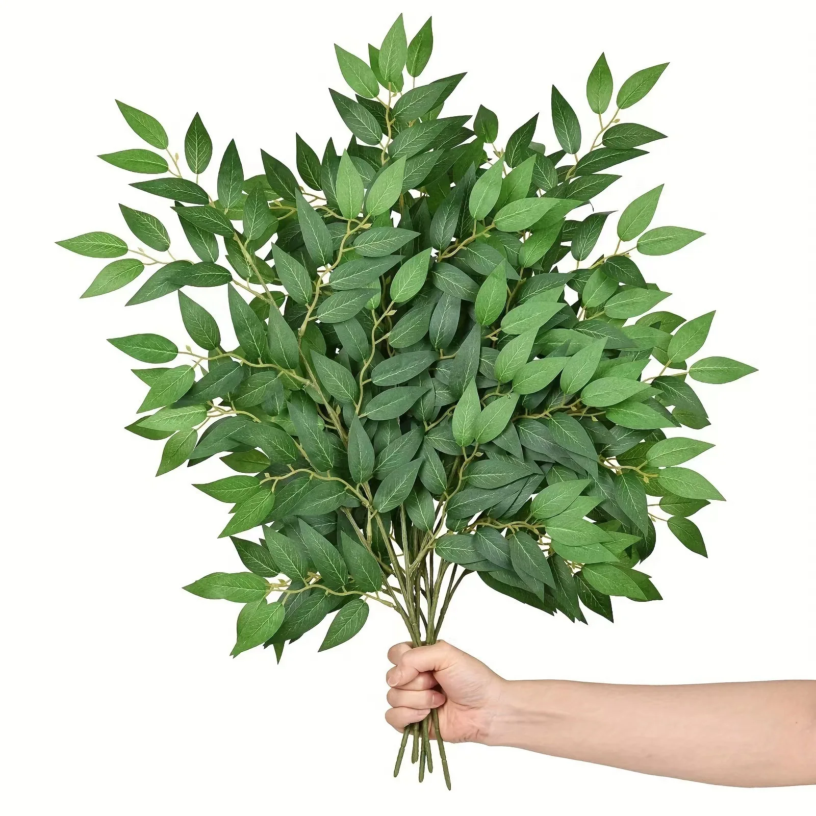 Ruscus Stem Faux - 10 szt. Sztuczne rośliny włoski ruscus,