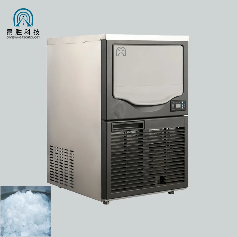 100kg/24h Granular Snowflake Ice Maker Machine for Commercial Business Professional Kitchen Cooling Equipment for Seafood