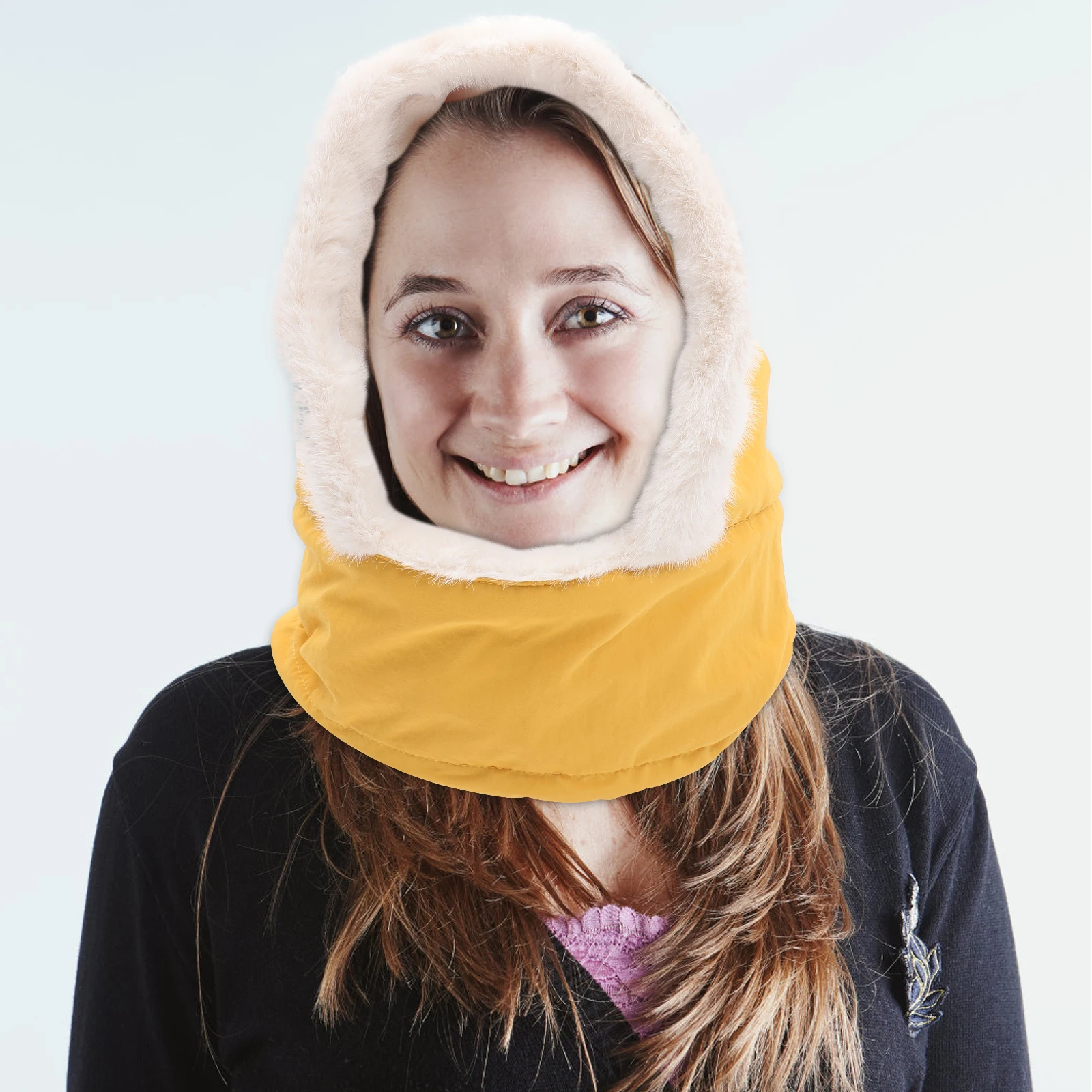 

Windproof Hood Neck Mask Warm Cover for Riding Facial Cotton Fleece Warmer Cycling