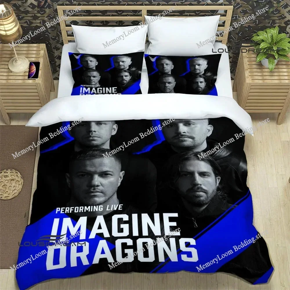 Singer Style Trendy Rock Band Imagine Dragons Bedding Set Twin/Full/Queen Size Duvet Cover Pillowcase Soft Bedroom Set Home