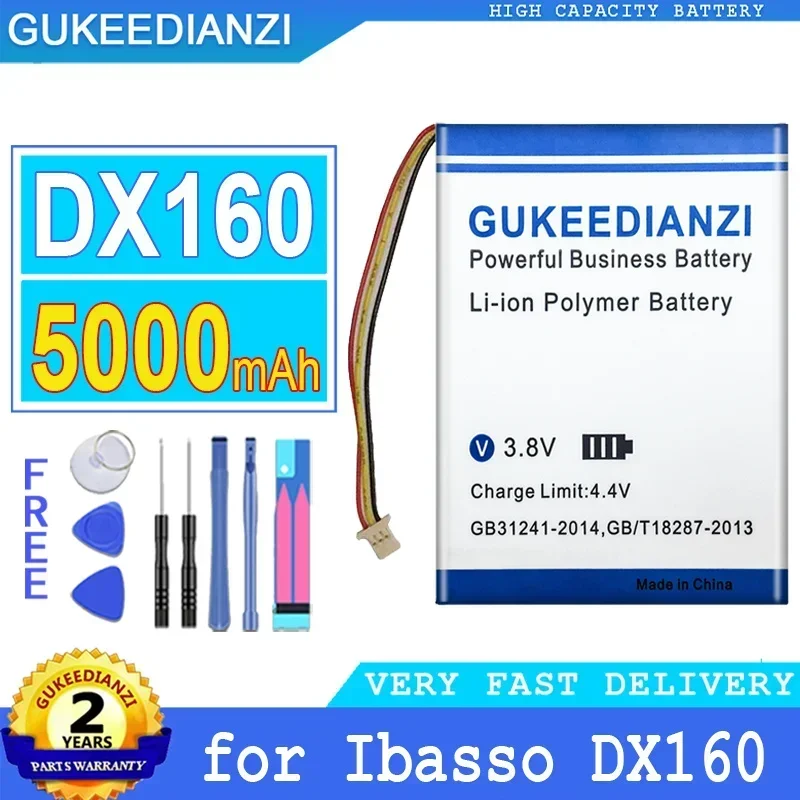 

5000mAh High Capacity Replacement Battery For Ibasso DX160 DAP Player