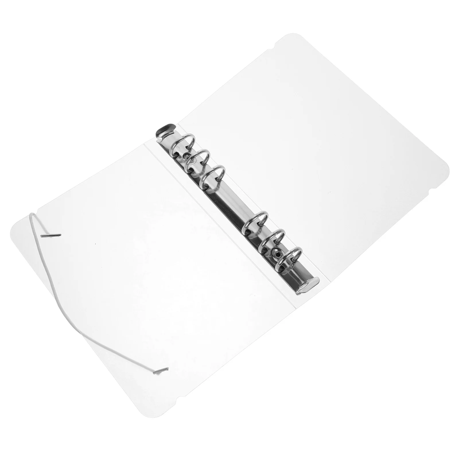 

A6 Plastic Binder File Folder Round Rings for Loose Leaf Sheets Document Protection File Folders