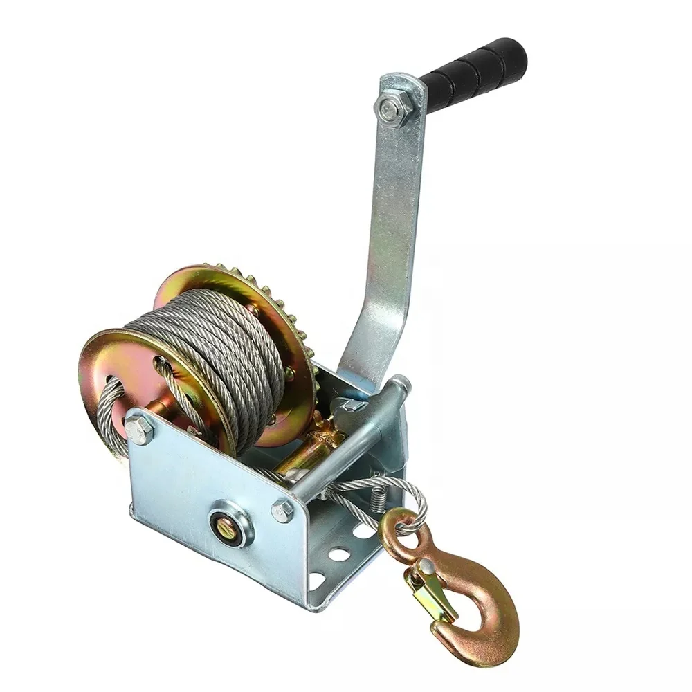 

Mini Hand Winch 600lbs 1600lbs 1000lbs 12000lbs for Boat and Vehicle Durable Portable Manual Winch Tool Equipment Wire Rope