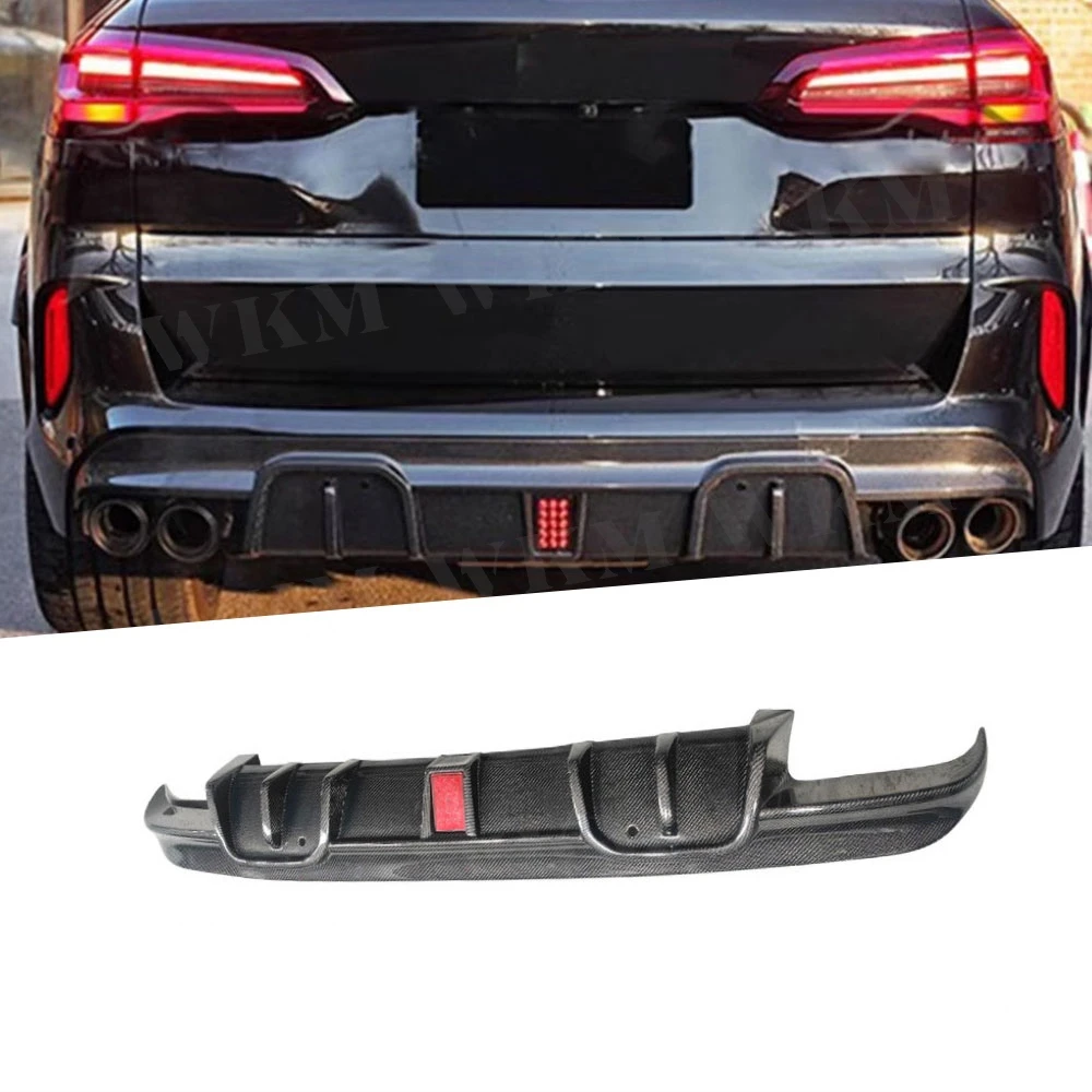 

Dry Carbon Fiber Rear Diffuser Body Kits For BMW F95 X5M F96 X6M 2020-2024 Rear Bumper Lip Body Kits