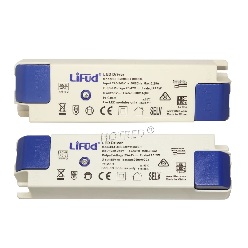 Lifud-controlador LED lf-girxxxym, 25-42V, 800mA, 900mA, 1000mA, 1050mA, 1200mA, 1300mA, 1400mA, 1500mA, 40-60W, transformador de fuente de