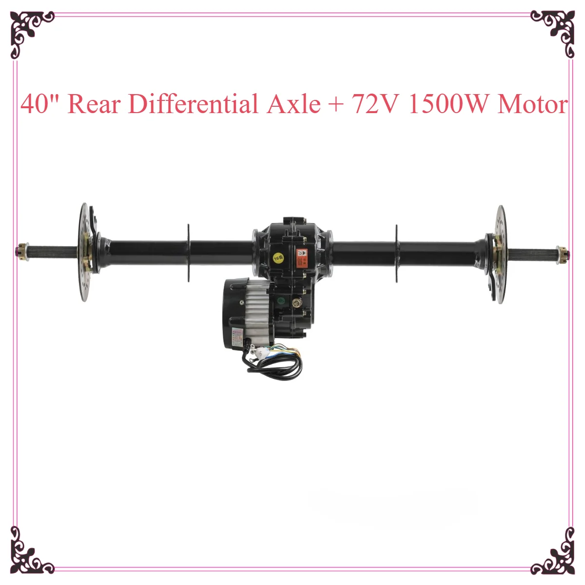 

TDPRO 1020mm Rear Differential Axle 72V 1500W Electric Brushless Motor GoKart ATV Quad