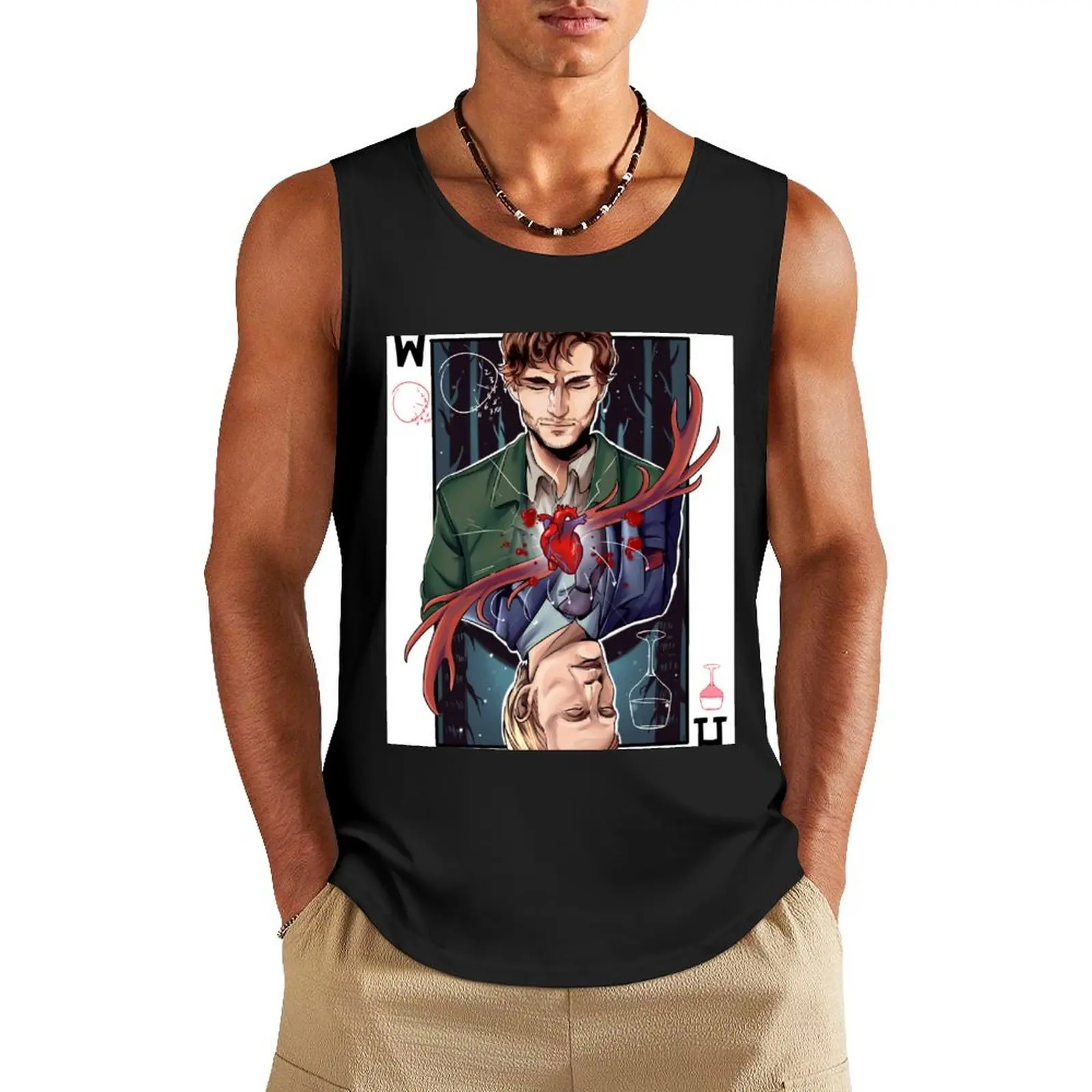 Hannibal Tank Top anime t-shirts gym for men Vest for boy