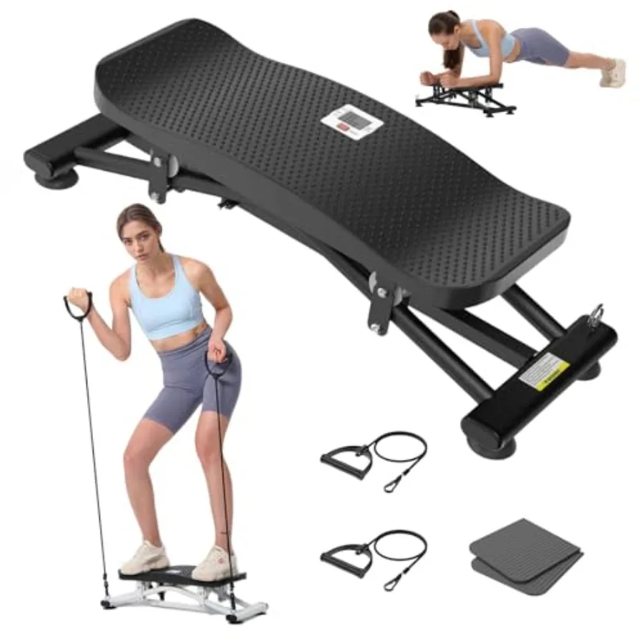

Balance Board Ski Balancing Machine with 300 LBS Weight Capacity Slide Stepper Stimulated Ski with Resistance Bands Po
