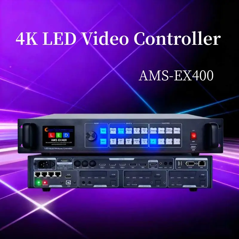 AMS-EX400 LED Multi Video Controller with Novastar MSD600 Sending Card for LED Screen Video Wall Display Video Processor