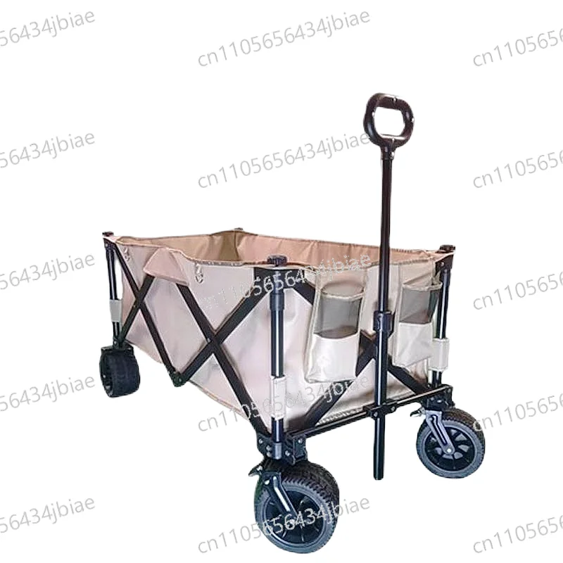 Electric Foldable Cart Camping Car Electric Picnic Car Extra-large Handle Pull Rod Easy To Carry Garden Outdoor