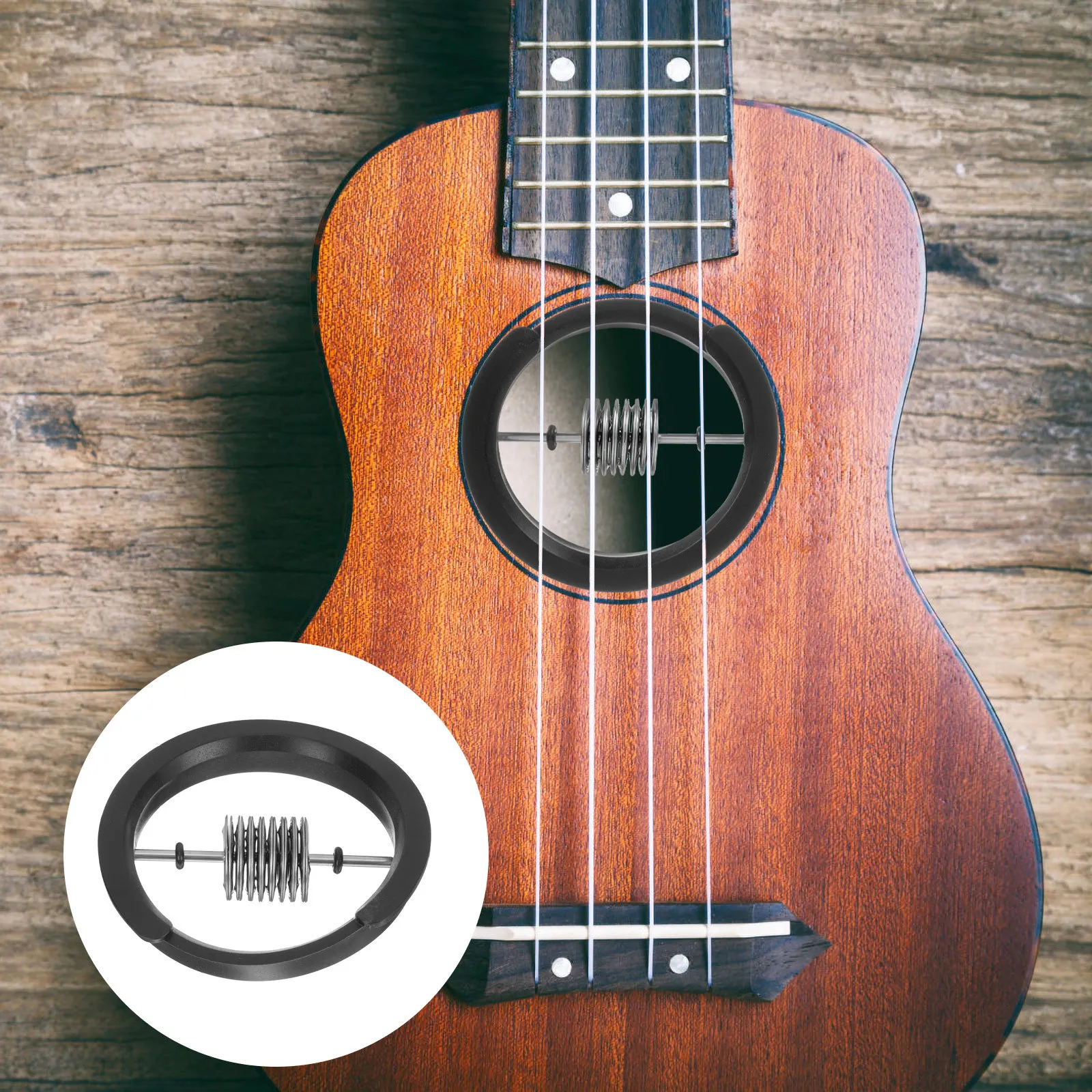 

Metal Sound Hole Cover Durable Lightweight Acoustic Guitar Accessory Easy Install Guitar Screen Cover For Folk Guitars