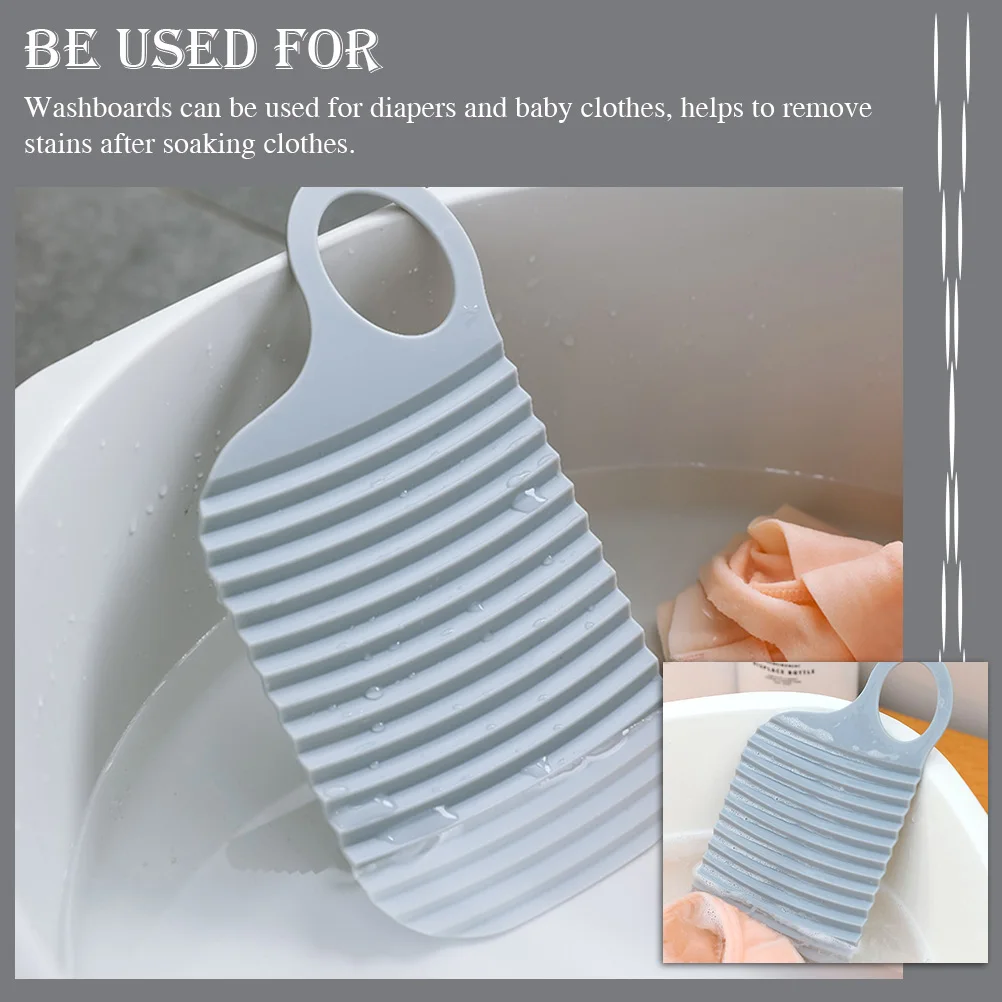 

4Pcs Pe Washboard With Non Design Double Sided Hand Laundry Mat Cleaning Pad For Diapers Clothes