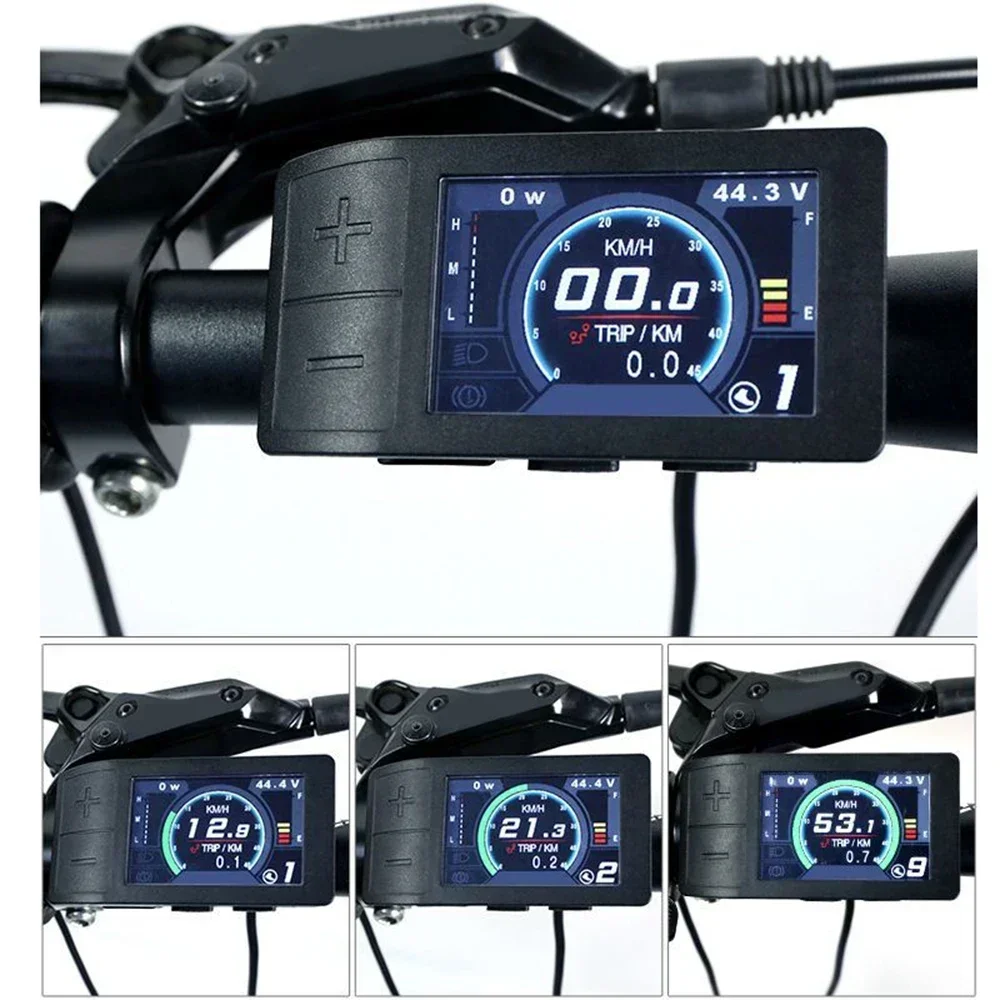 Advanced For Bafang eBike Color Display Adjustable Brightness Power Indicator and Kilometer/Mile Setting Option