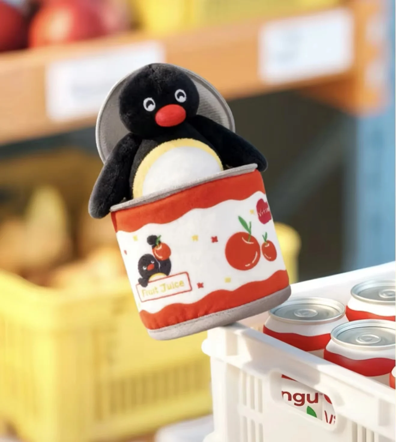 New Genuine Pingu Blind Box Penguin Shaped Can Keychain Mystery